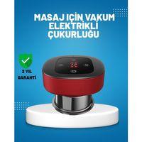 Elektrikli Vakumlu Çukurluk Masaj Aleti Isıtmalı Ve Kırmızı Işıklı Terapi Seti