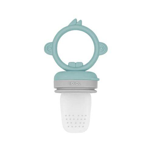 OiOi OiOi Silikon Püre Meyve Sebze Emziği Aqua Green / Powder Grey