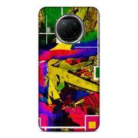 Lopard Xiaomi Redmi Note 9 Pro 5G Uyumlu Kılıf Soyut Sanat (48) Desenli Bumper Kılıf