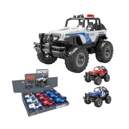Eğitici Oyuncak XFG-989-107 -Vardem Çek Bırak Üstü Açık Bigfoot Off-Road Polis Jeep
