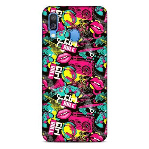 Graffitix (27) Desenli Silikon Kapak Samsung Galaxy A40 Kılıf