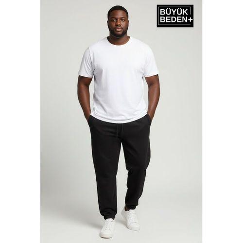 Erkek Büyük Beden Paça Lastikli İki İplik Rahat Kalıp ince Eşofman Altı SPR26BEA951