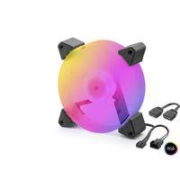 Kasa Fanı 5. Nesil Rgb 12 Cm - Siyah ND2665