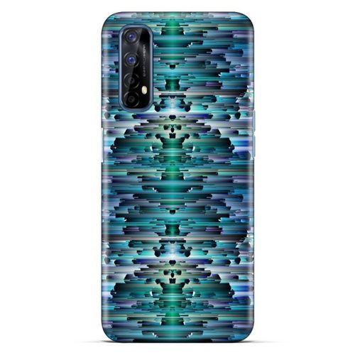 Lopard Oppo Realme 7 Uyumlu Kılıf PiXel (20) Koruyucu Kılıf Mavi