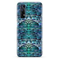 Lopard Oppo Realme 7 Uyumlu Kılıf PiXel (20) Koruyucu Kılıf Mavi