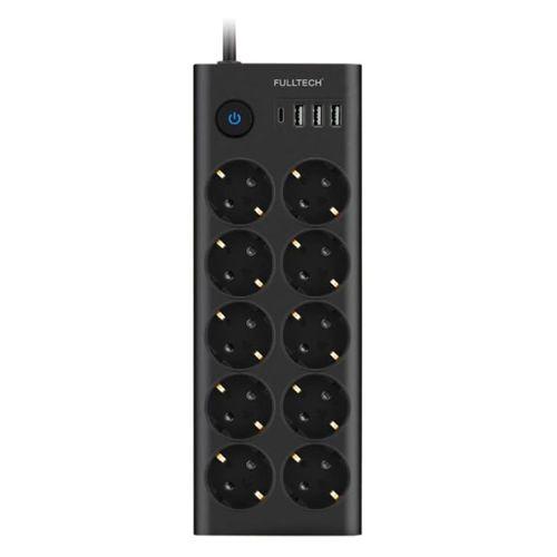 Ftr14 Type-c Girişli Akım Korumalı 10’lu Priz, 3 Usb
