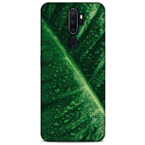Lopard Oppo A5 2020 Uyumlu Kılıf Bahar (31) TPU Kılıf Nemli Yaprak