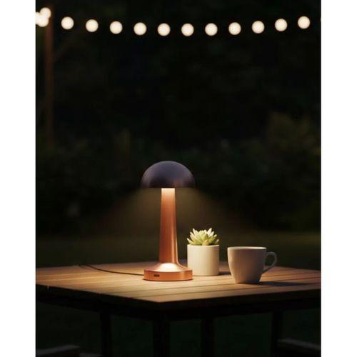 Modern Bronz Masa Lambası 3 Renk Led Dokunmatik Şarjlı Model