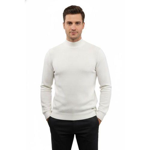 Erkek Yarım Balıkçı Kazak Triko Klasik Kalıp 5240B BGL-ST04856