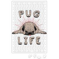 Pug Life Köpek Puzzle 240 Parça Yapboz