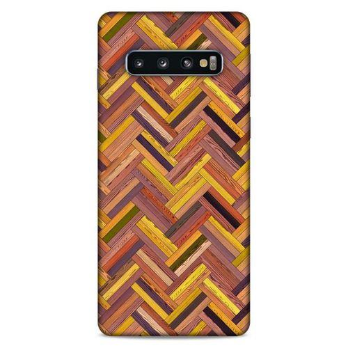 Lopard Samsung Galaxy S10 Uyumlu Kılıf Wood'X (39) Liquid Crystal Kılıf Baskılı