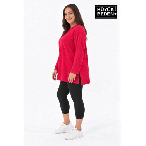 Kadın Tunik Büyük Beden ince Sweatshırt SPR26BTK990