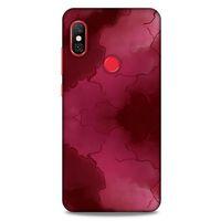 Mermer Desenli (7) Tema Telefon Kılıfı Bordo Xiaomi Redmi Note 6 Pro Kılıf