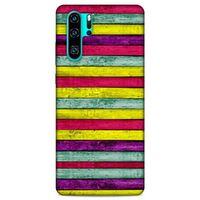 Lopard Huawei P30 Pro Uyumlu Kılıf Wood'X (30) Silicone Case Desenli