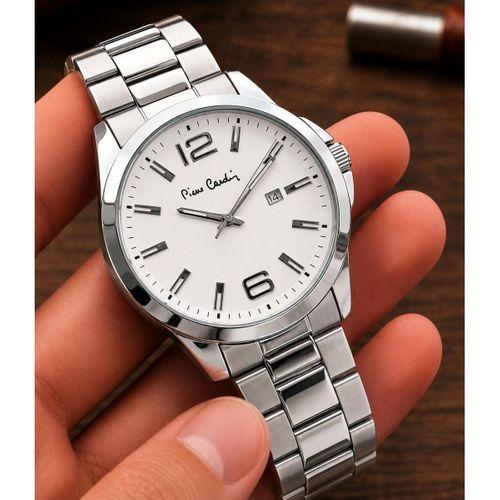 Pierre Cardin Damat Ve Takım Elbiseye Özel 2 Yıl Garantili Çelik Kordon Erkek Kol Saati VS.BLKT.1077