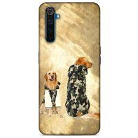 Oppo Realme 6 Kılıf Köpek Kıyafetleri (32) Soft Silikon Kılıf Golden Kapişonlu Polar