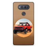 Lopard LG K61 Uyumlu Kılıf PickUpX (39) Liquid Crystal Kılıf Kırmızı Siyah