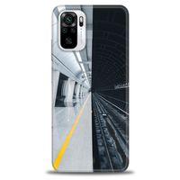 Xiaomi Redmi Note 10S Kılıf HD Baskılı Kılıf - Metro Station + Tam Ekran Koruyucu