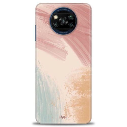 Xiaomi Poco X3 NFC Kılıf HD Baskılı Kılıf - Soft Renkler + Tam Ekran Koruyucu