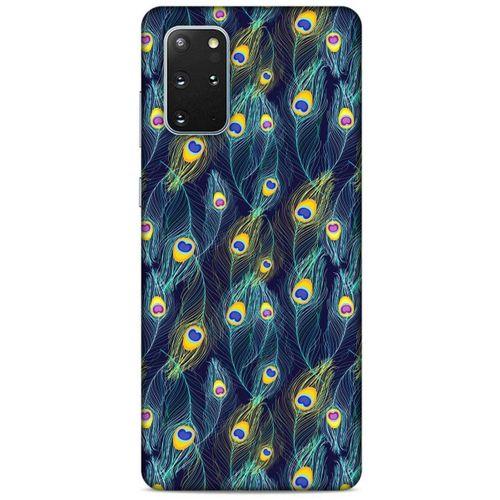 Samsung Galaxy S20 Plus Kılıf Desenli Özel Seri Tüyler (10) Full Koruma Kılıfı