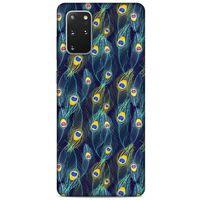 Samsung Galaxy S20 Plus Kılıf Desenli Özel Seri Tüyler (10) Full Koruma Kılıfı