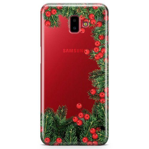Samsung Galaxy J6 Plus Kılıf Göknar Ağacı Arka Kapak Koruma Desenli Full Koruyucu