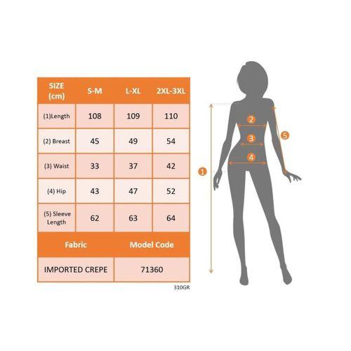 Kadın Uzun Kollu Geometrik Yaka Midi Ithal Krep Elbise