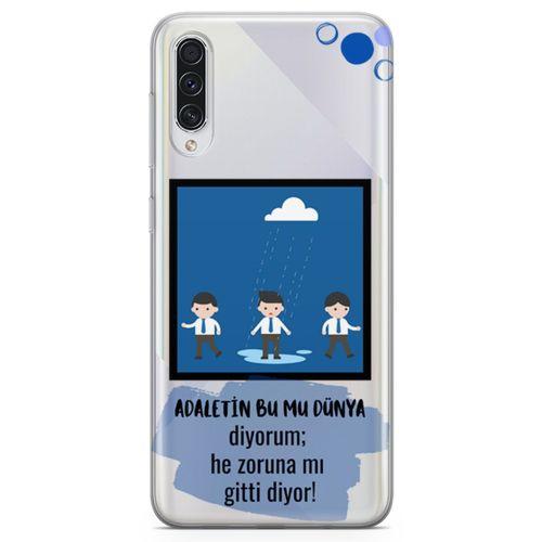 Samsung Galaxy A30s Kılıf Adaletin Bumu Dünya Arka Kapak Koruma Desenli Full Koruyucu