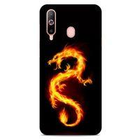 Samsung Galaxy A60 Kılıf Dragons (26) Tpu Silikon Kılıf Tatoo Ateş Ejderhası
