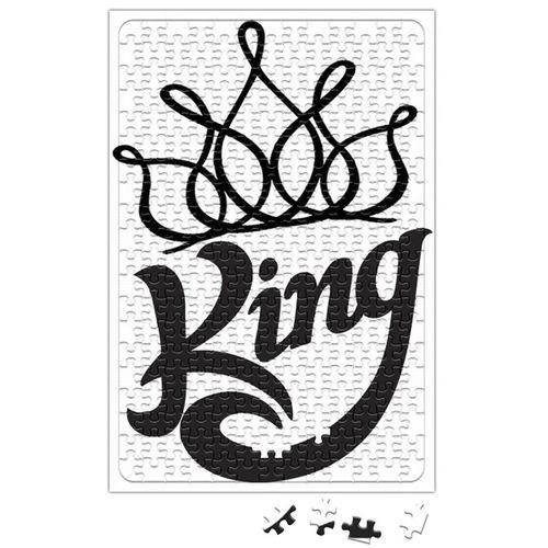 King Branca Masculina e Feminina Puzzle 240 Parça Yapboz