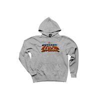 Thor Love And Thunder Logo Gri Kapşonlu Sweatshirt Hoodie