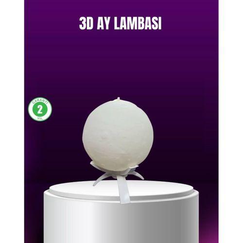 Şarjlı 3d Baskılı 16 Renk Ay Lambası  Stand