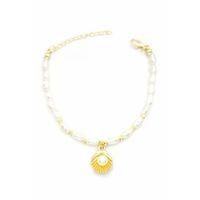 İnci Bileklik - Altın