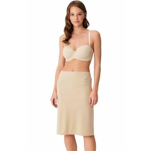 Mikropolyamid Diz Altı Uzun Etek Jüpon