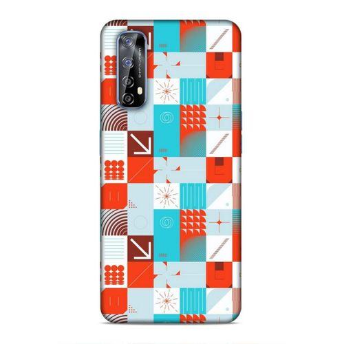 Huawei P Smart 2021 Uyumlu Kılıf Insomnia (33) Hybrid Kılıf Turkuaz Kırmızı