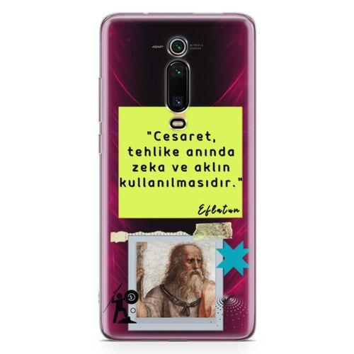Xiaomi Redmi K20 Pro Kılıf Caps Eflatun Arka Kapak Koruma Desenli Full Koruyucu