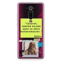 Xiaomi Redmi K20 Pro Kılıf Caps Eflatun Arka Kapak Koruma Desenli Full Koruyucu