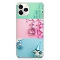 Apple iPhone 11 Pro Kılıf Duvar Süsleri Arka Kapak Koruma Desenli Full Koruyucu