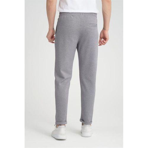 Premium Oxford Örme Regular Fit  Duble Paça Erkek Pantolon- Gri