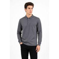 Erkek Mevsimlik Polo Yaka Cepli Sweatshirt BGL-ST05366