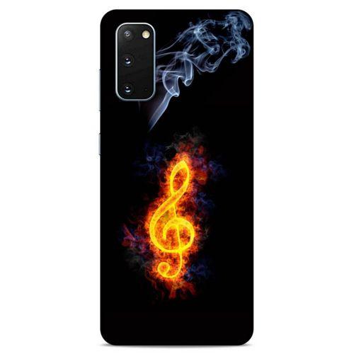 Lopard Samsung Galaxy S20 Uyumlu Kılıf FireX (13) Silikon Kap Sembol G Clef