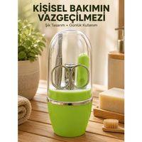 Yeşil Manikür Pedikür Bakım Seti Çok Amaçlı Kişisel Bakım Kiti