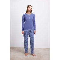 %95 Pamuklu Uzun Kollu T-shirt Ve Desenli Pantolon Pijama Takımı