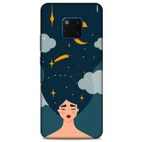 Huawei Mate 20 Pro Kılıf Depresyon (26) Tpu Silikon Kılıf Açık Kahverengi