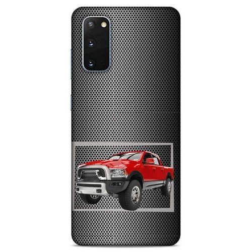 Lopard Samsung Galaxy S20 Uyumlu Kılıf PickUpX (15) Antişok Kılıf Kırmızı Siyah