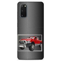 Lopard Samsung Galaxy S20 Uyumlu Kılıf PickUpX (15) Antişok Kılıf Kırmızı Siyah