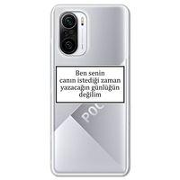 Xiaomi Poco F3 Kılıf HD Yazı Baskılı Silikon Arka Kapak - Yazı 10