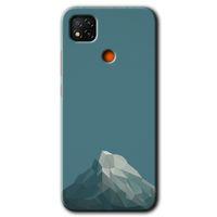 MRCİLETİSİM Xiaomi Redmi 9c Kılıf Kapak - Alone Mountain +Hayalet Ekran Yandan Gözükmez