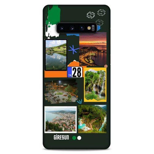 Lopard Samsung Galaxy S10 Plus Uyumlu Kılıf Şehirli ※ (28) Giresun Arka Kapak