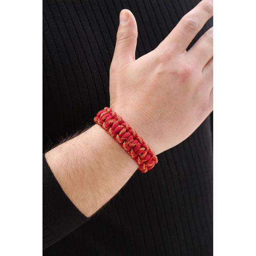 Sarı Kırmızı Paracord Bileklik